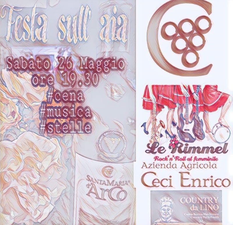 FESTA SULL'AIA - Sabato 26 Maggio cena, musica e stelle